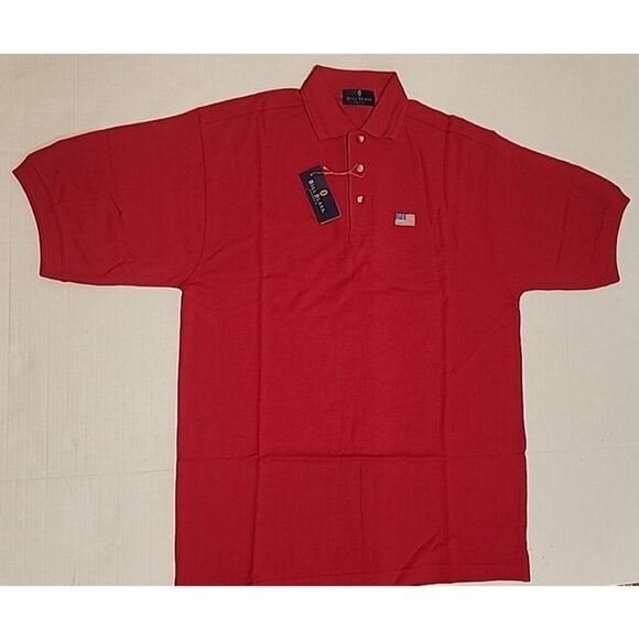 new vintage BILL BLASS PREMIUM size L Mens Polo Shirt Team USA Red American Flag - Picture 3 of 11